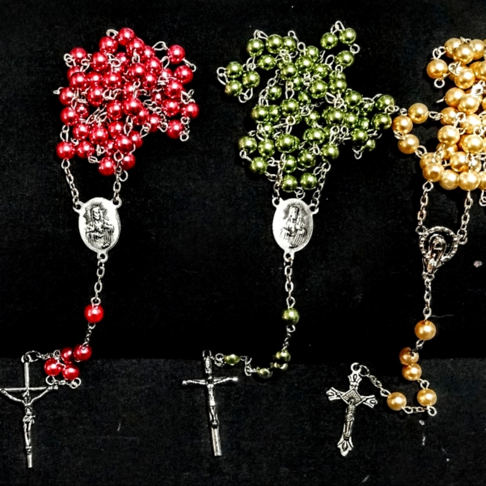 Handmade Locally beaded roseries
